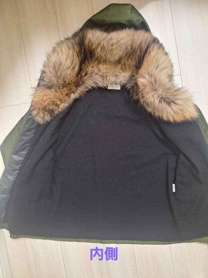 【DRIES VAN NOTEN】ドリスヴァンノッテン 襟ボア モッズコート