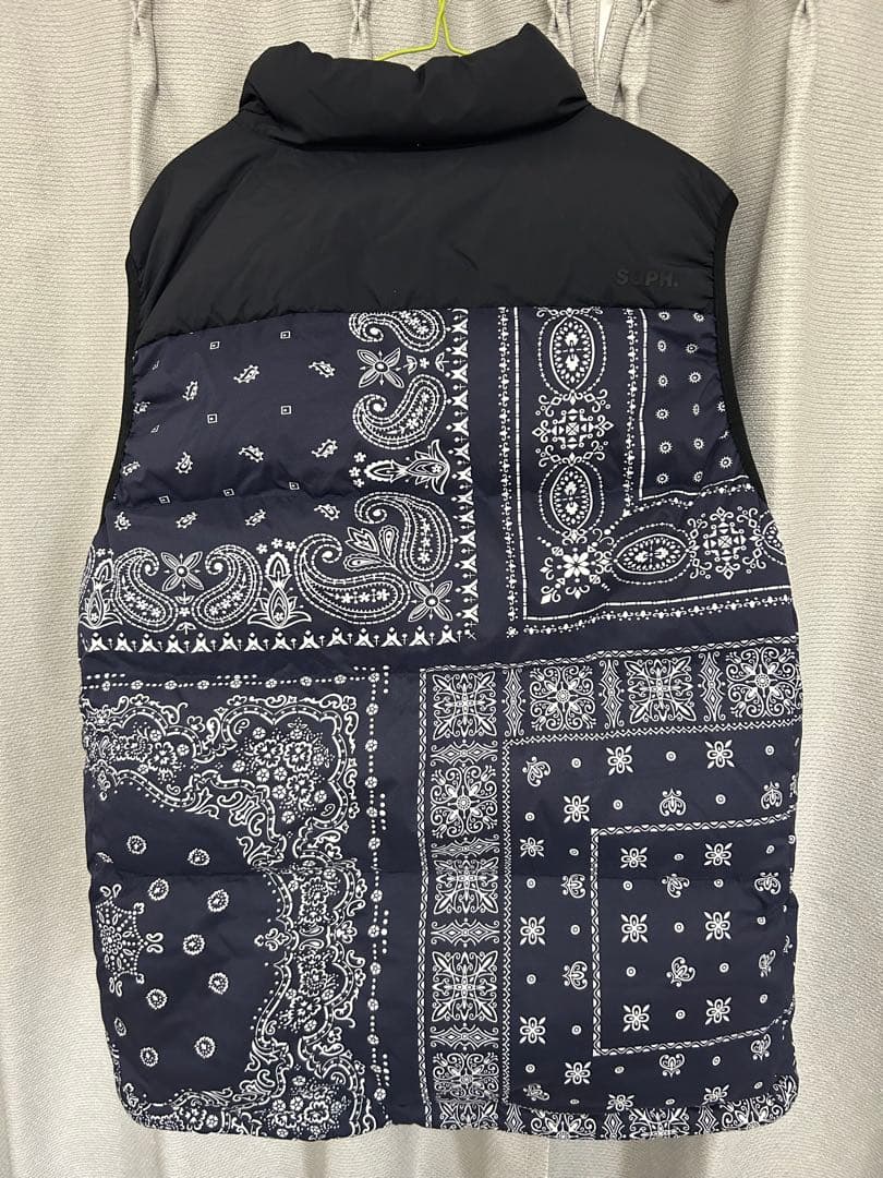 e*0様 FCRBダウンベスト ネイビー✖︎バンダナXL