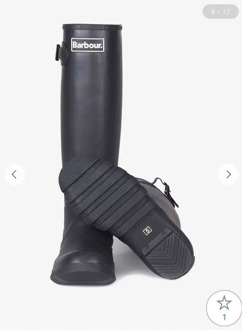Barbour Bede サイドストラップ レインブーツ