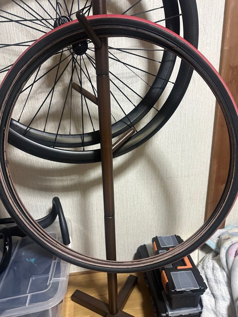 カーボンホイール　タイヤセット クイックリリース付き