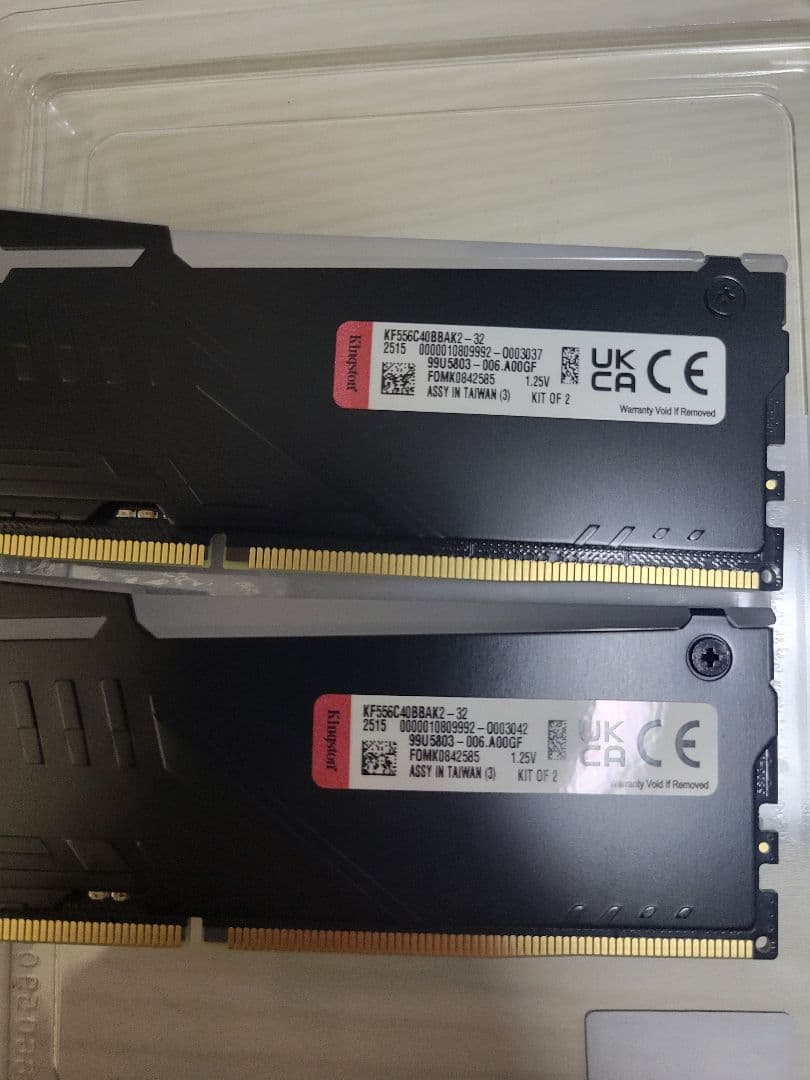 メモリー Kingston FURY BEAST RGB DDR5-5600 16GB*2