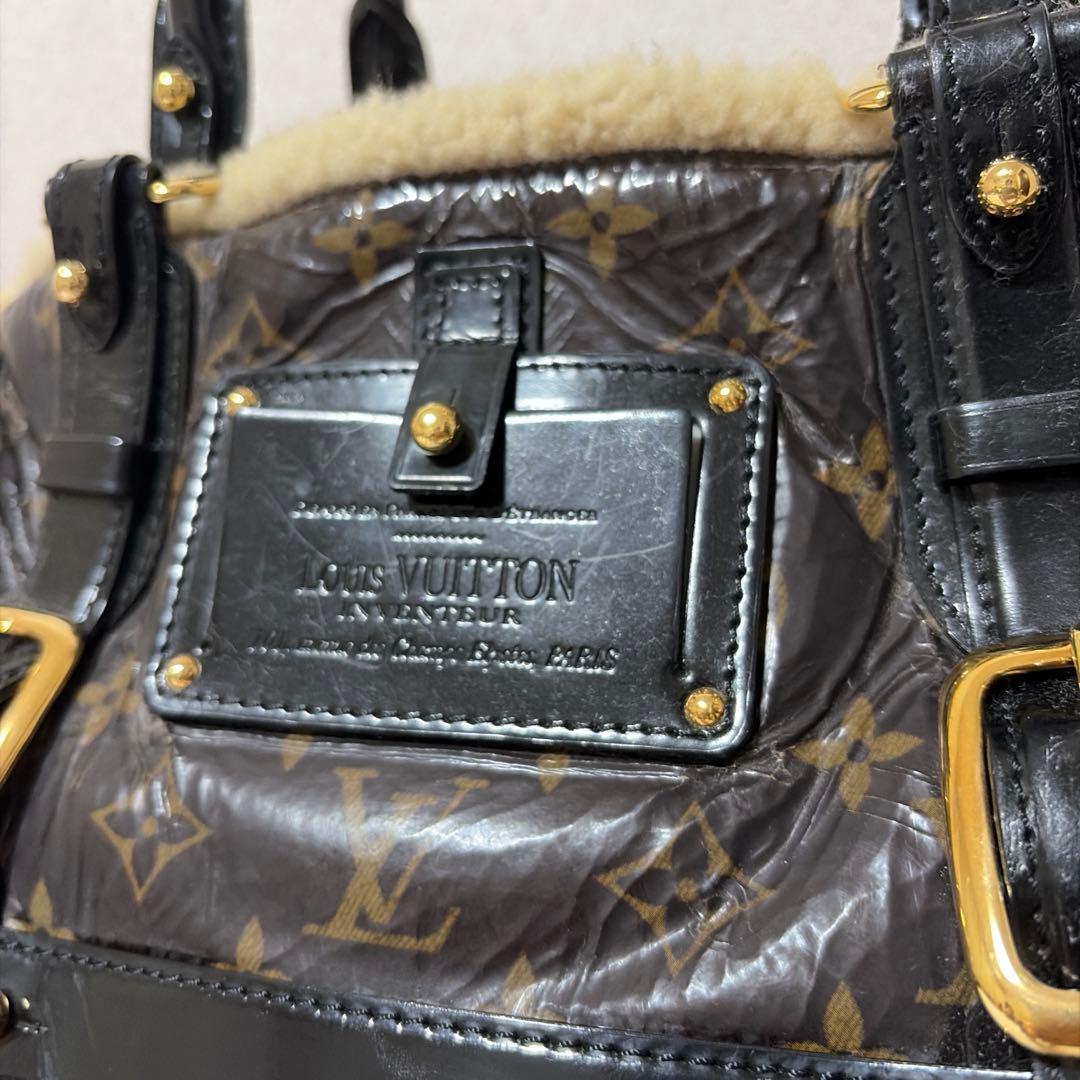LOUIS VUITTON モノグラム シアリングストーム マロン ムートン