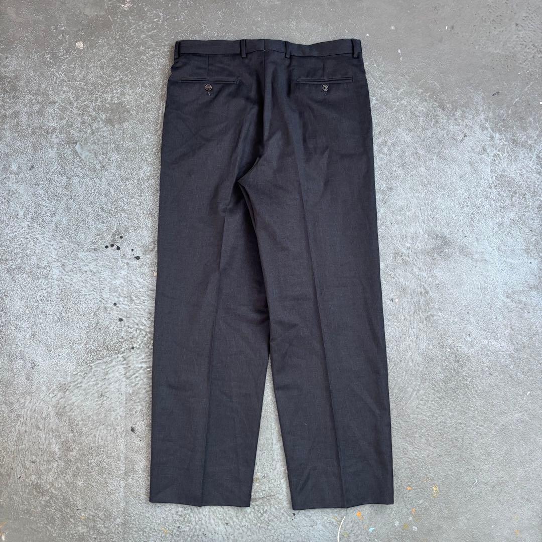 70s Marlane イタリア製　ワイドストレート　ウールスラックス