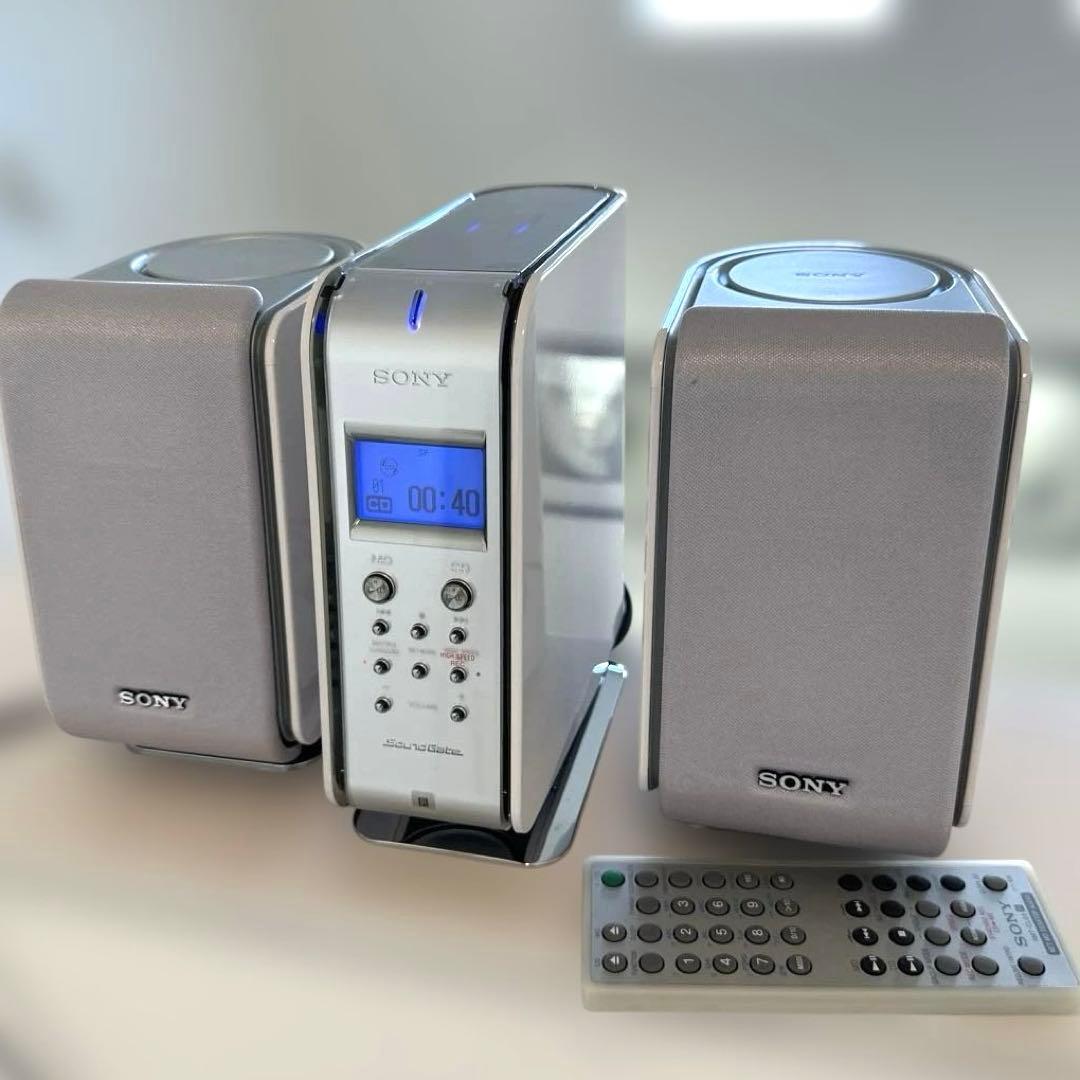 【極美品DE完動品】SONY MD CDミニコンポ LAM-Z05 ホワイト！