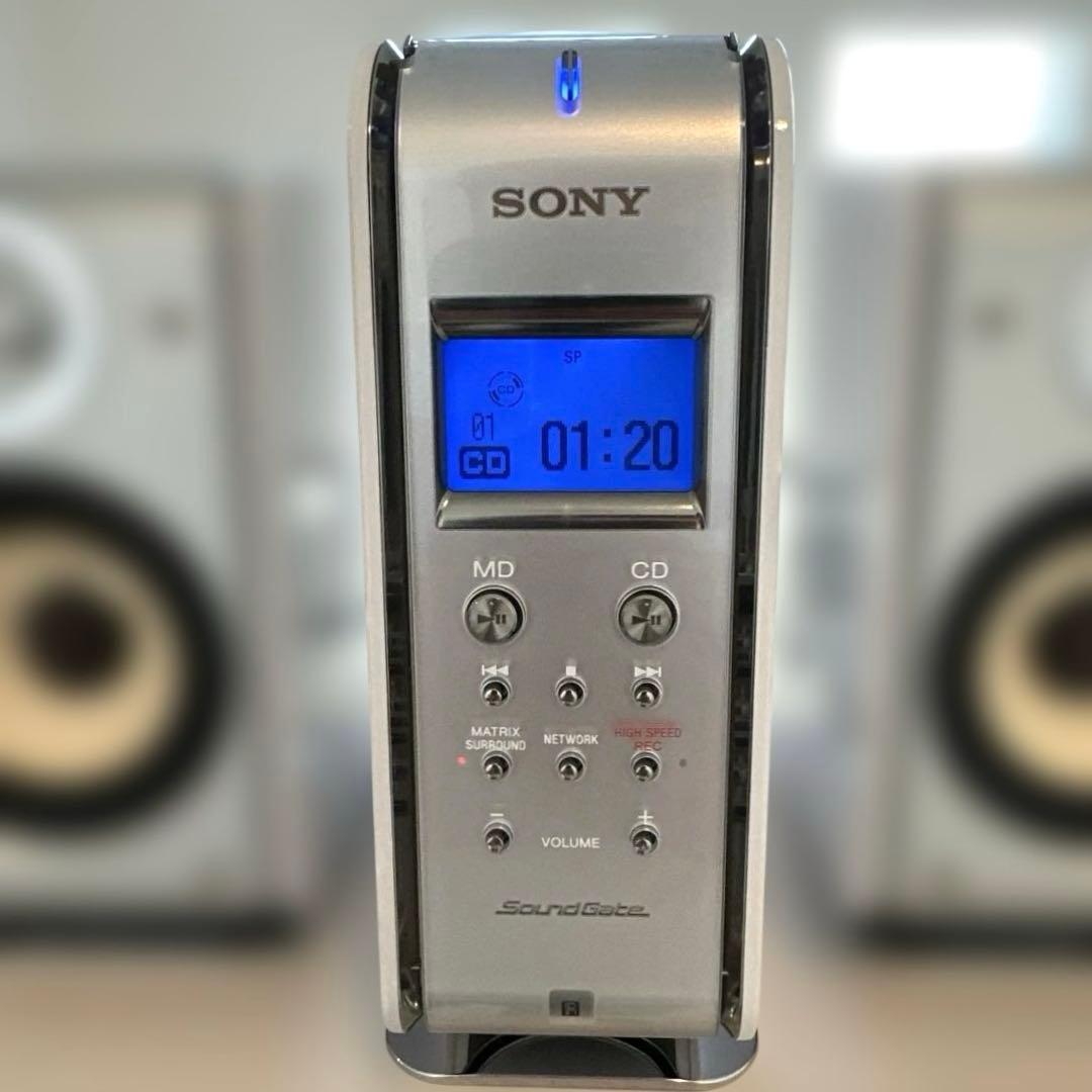 【極美品DE完動品】SONY MD CDミニコンポ LAM-Z05 ホワイト！