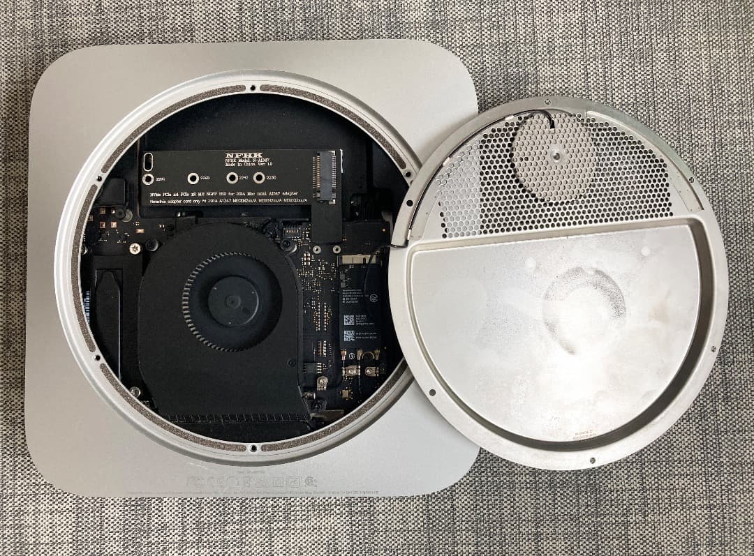 macmini Late2014 2.6GHs RAM：16GB HDD:1TB