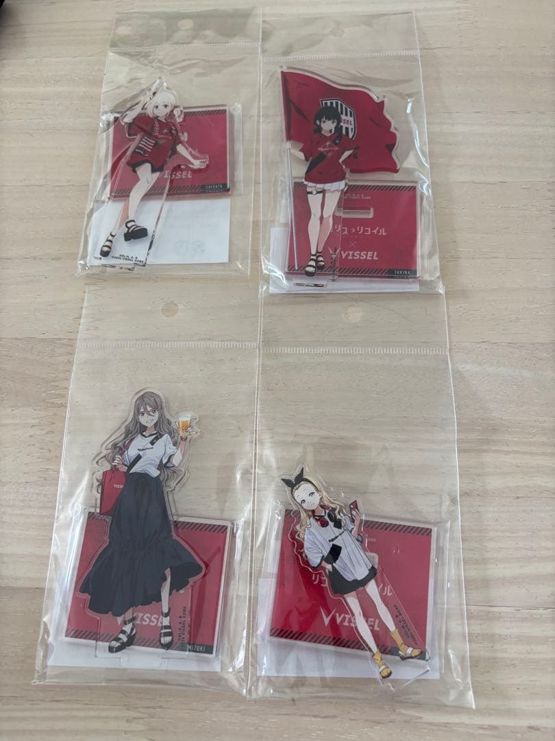 ヴィッセル神戸コラボ リコリス・リコイル アクリルスタンド4種セット
