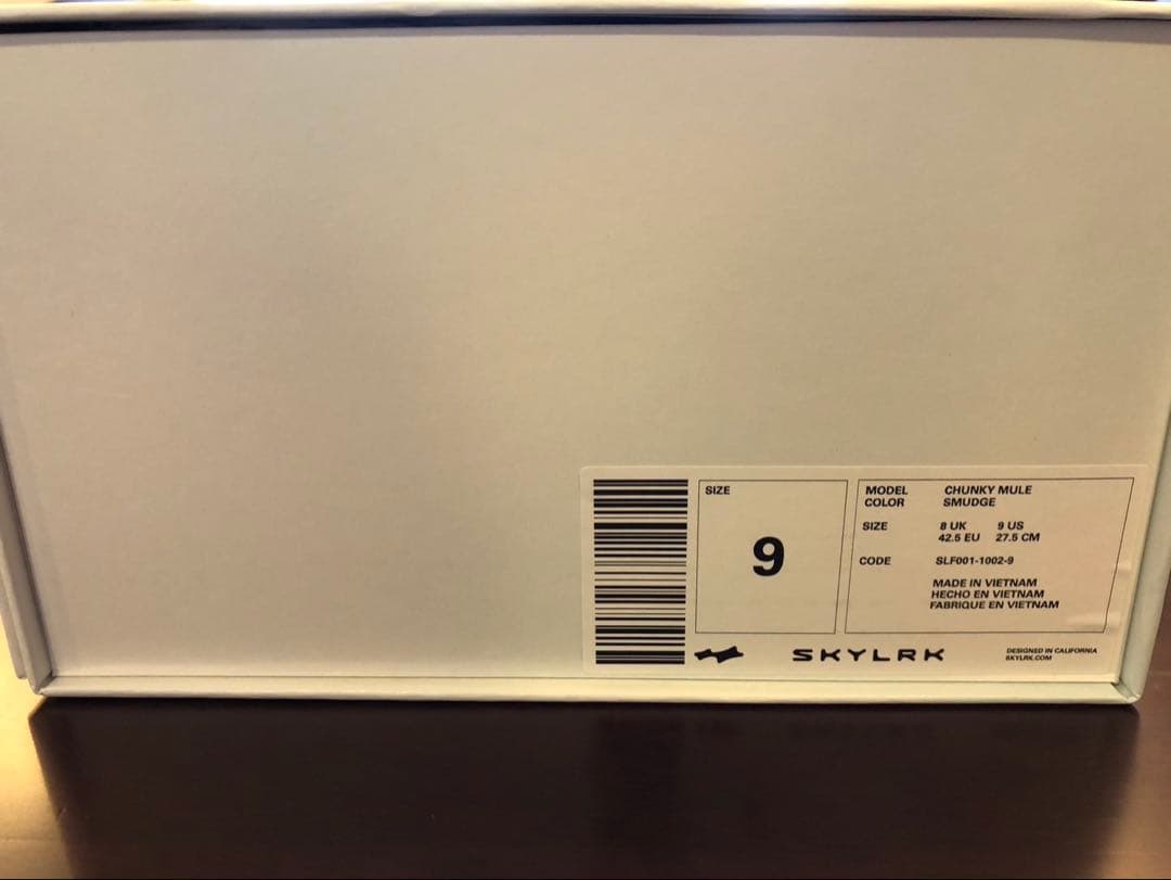 SKYLRK CHUNKYMULE SMUDGE サイズ9 生産終了限定品