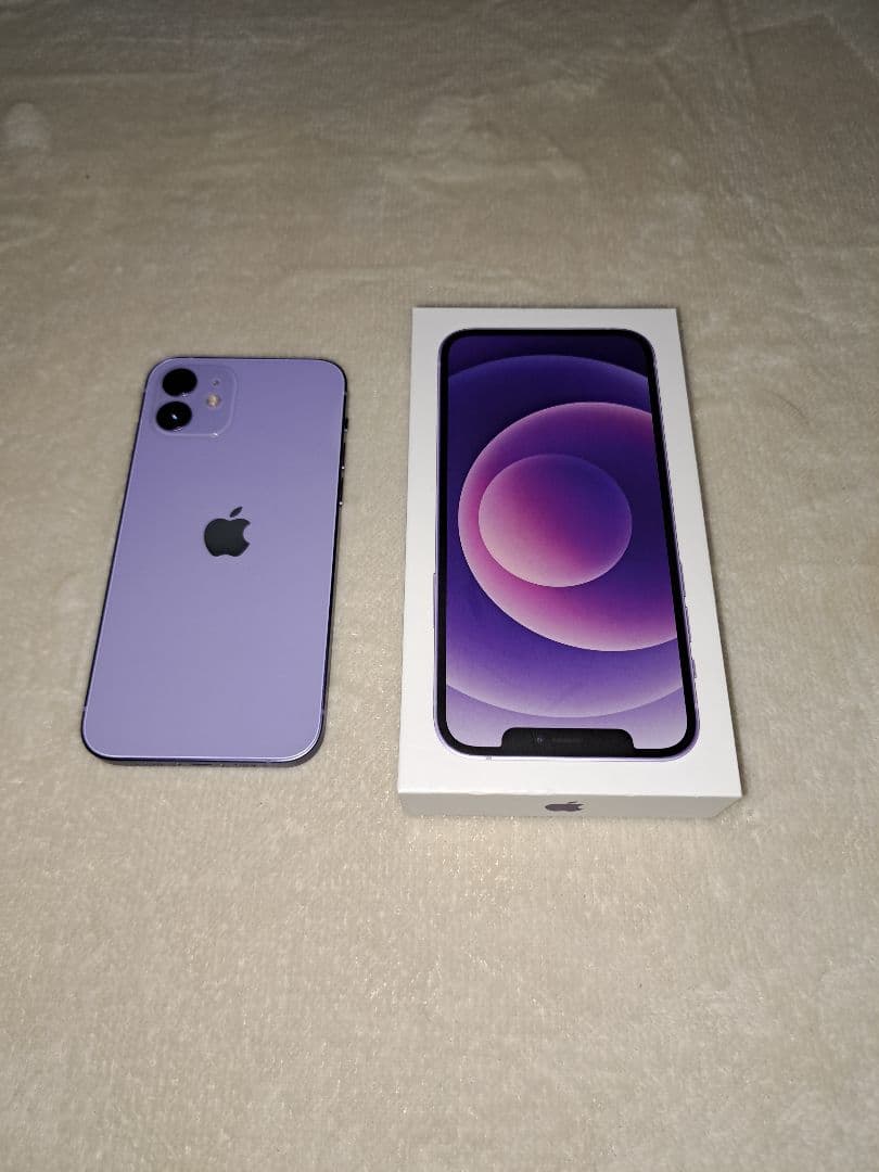 極美品　Apple iPhone 12 パープル 本体 64GB