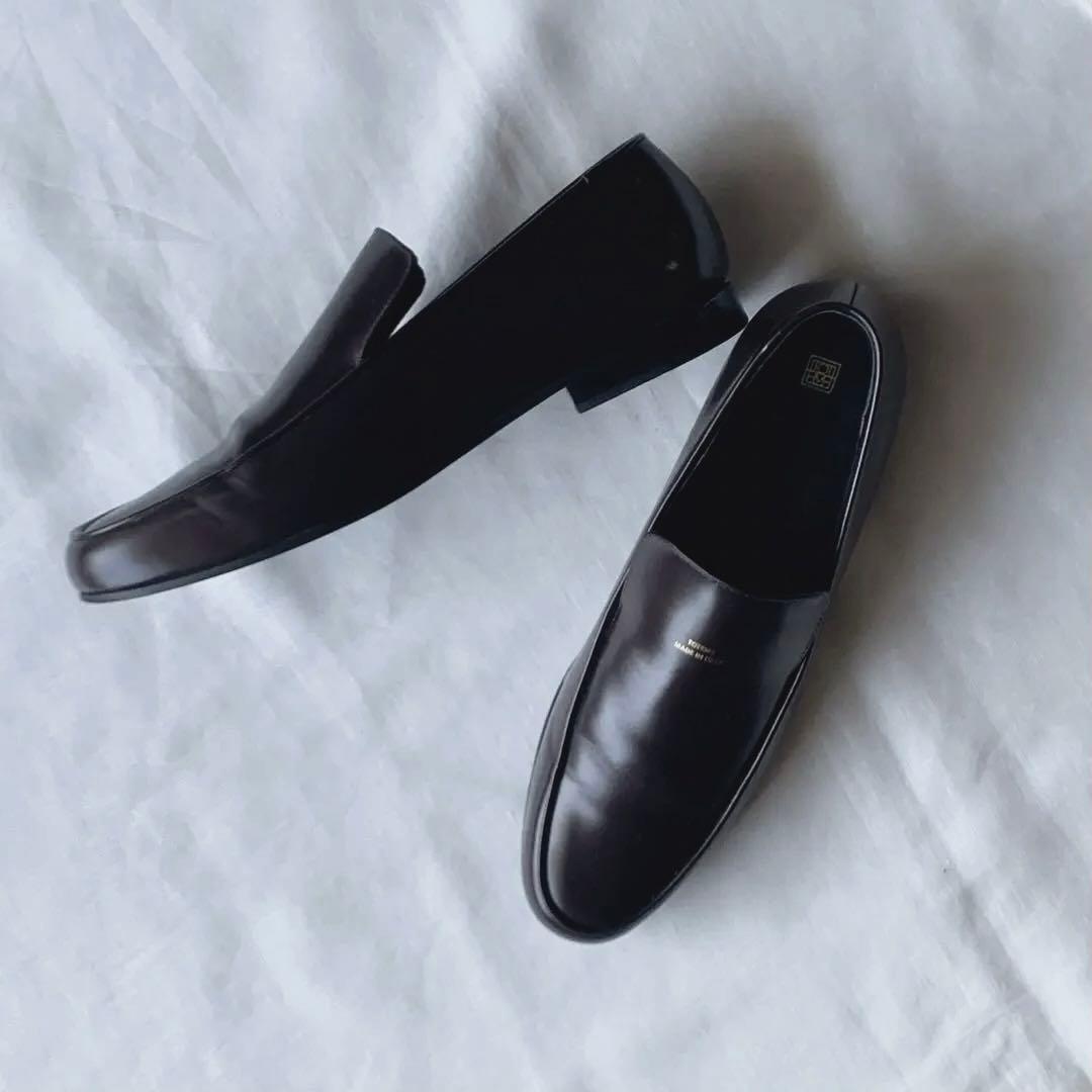 【TOTEM】オーバル　レザーローファー　バーガンディー EU40