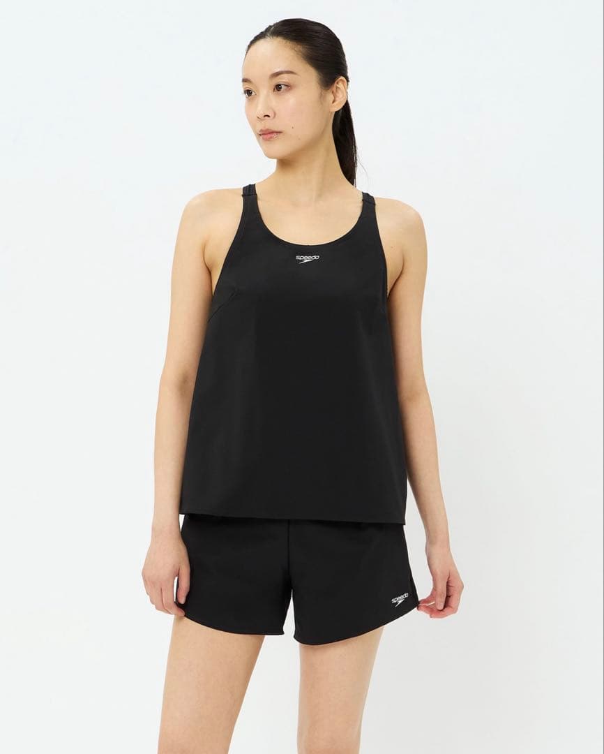 speedo 水着 ブラック スピードセパレート ラッシュガード ヨガ 黒