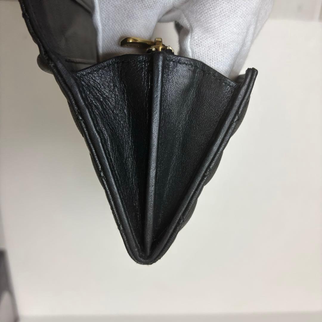 ドルチェアンドガッバーナ キルティング 長財布 黒　ゴールド金具　箱付　保証書