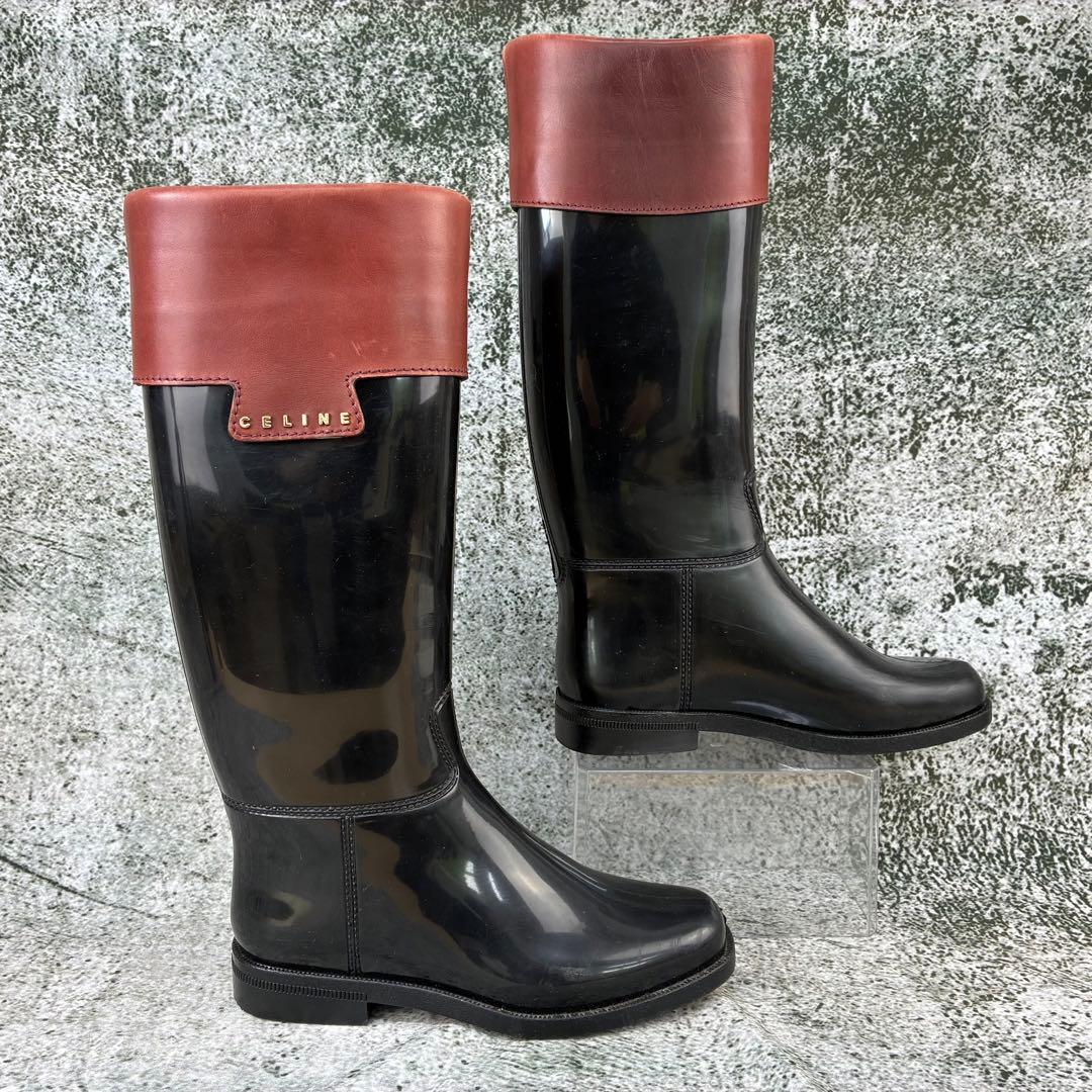 セリーヌ レインブーツ ブラック