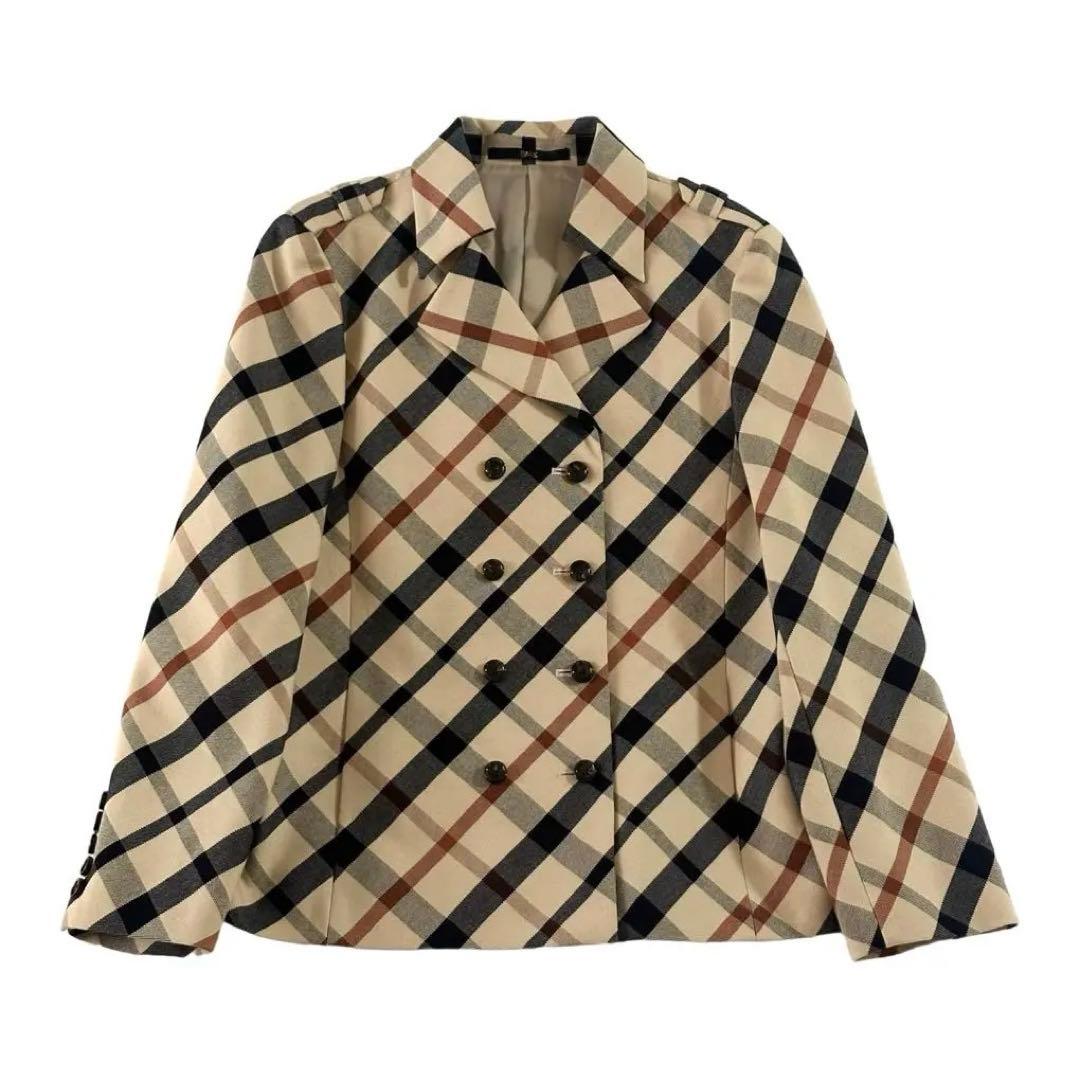 DAKS ダックス　　チェック柄ジャケット　11号