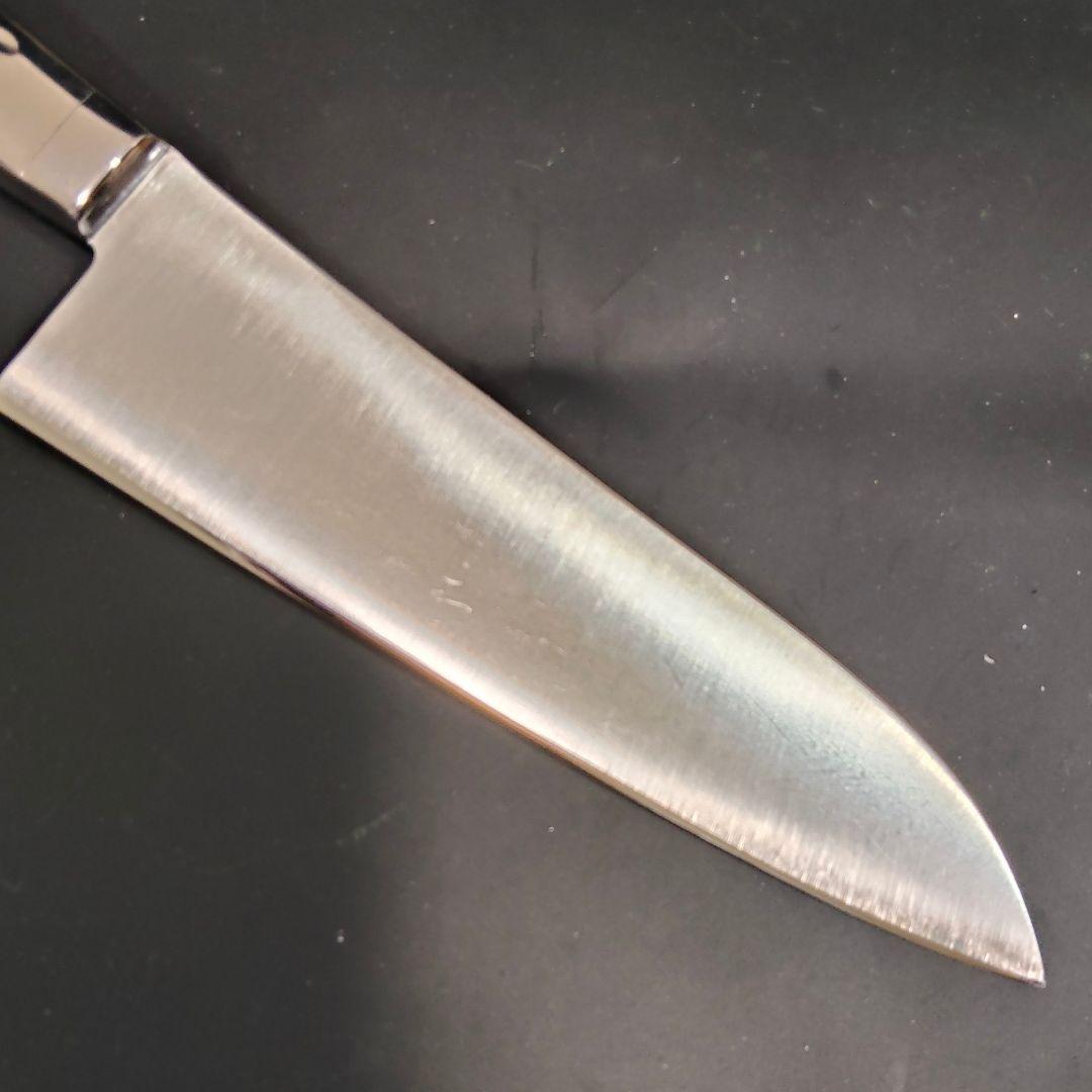 木屋 エーデルワイス鋼EV オールステンレス 三徳包丁 No.25 研ぎ済み