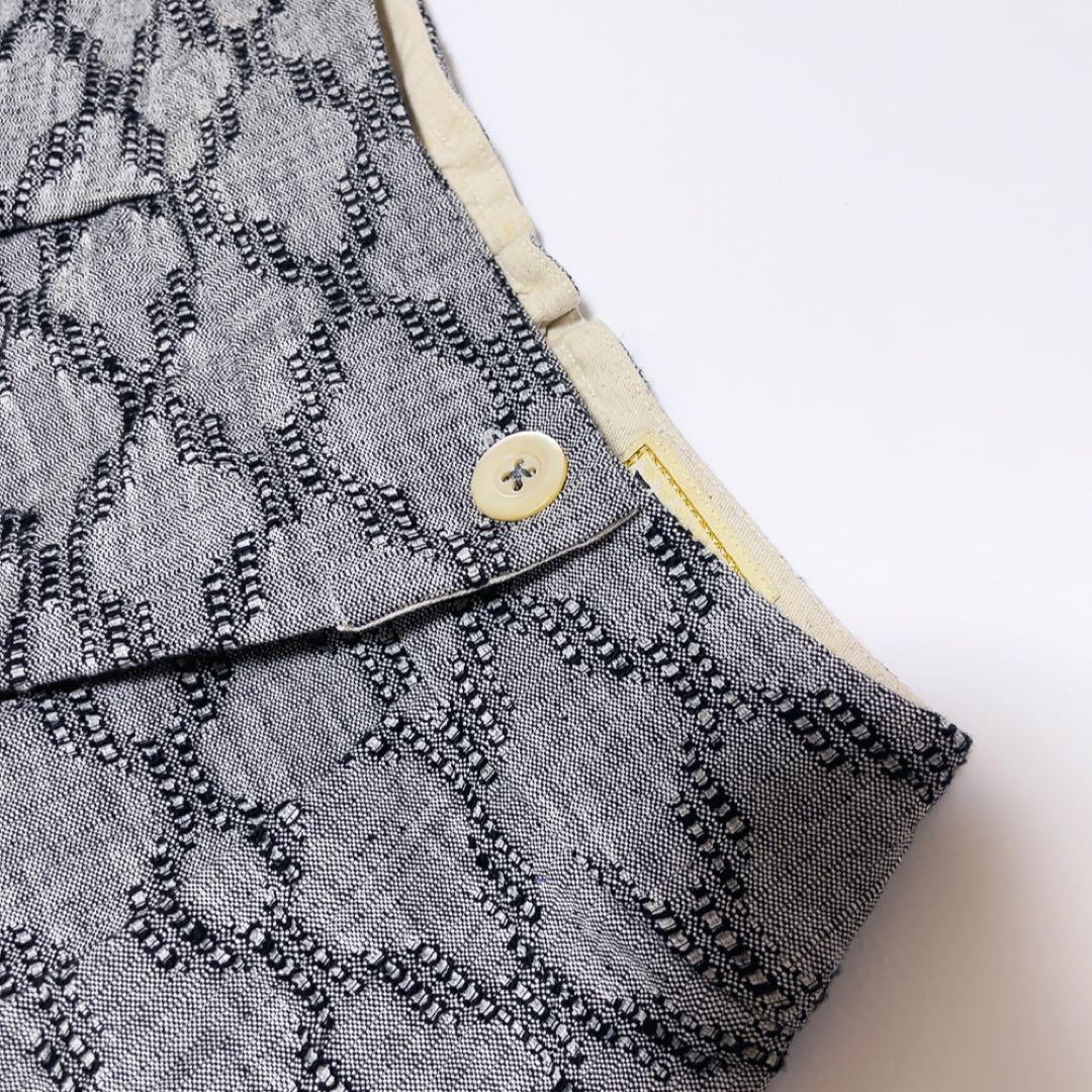 美品 YURTAO ユルタオ ジャガードパンツ グレー系 木下桃子 フリーサイズ