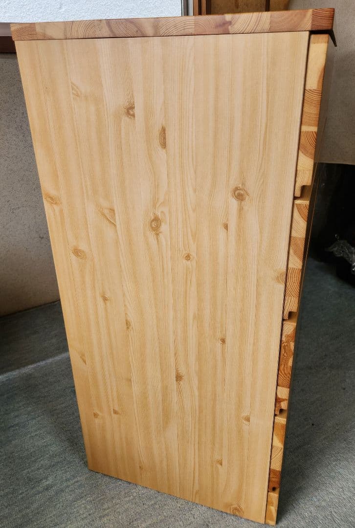 かとう 無印良品 パイン材 4段チェスト 棚 MUJI タンス 収納 天然