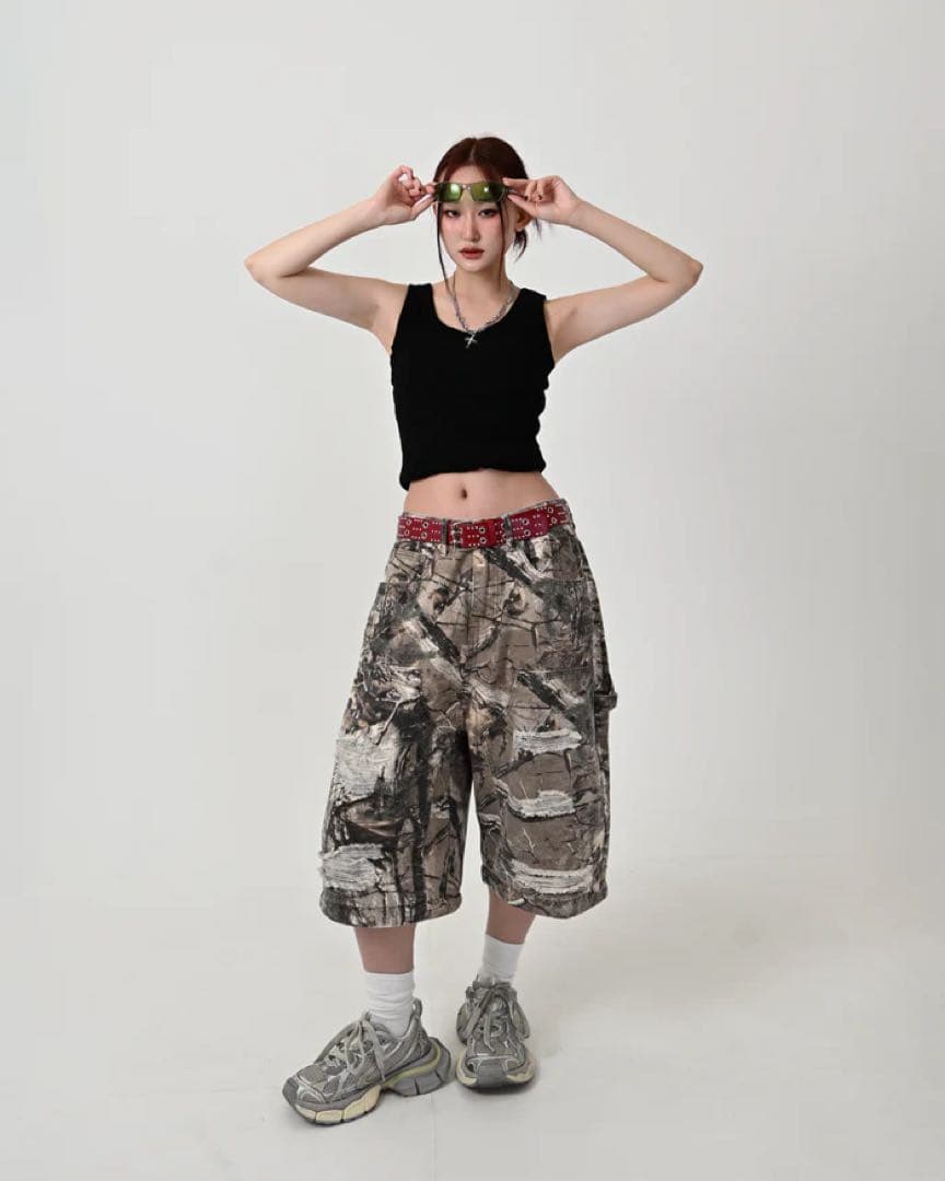 リアルツリーダメージ2WAYパンツ L2058 S 地底人ONLINE