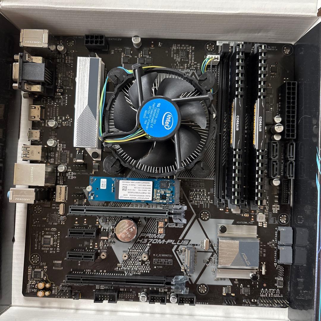 ASUS PRIME H370M-PLUS マザーボード ファン付き