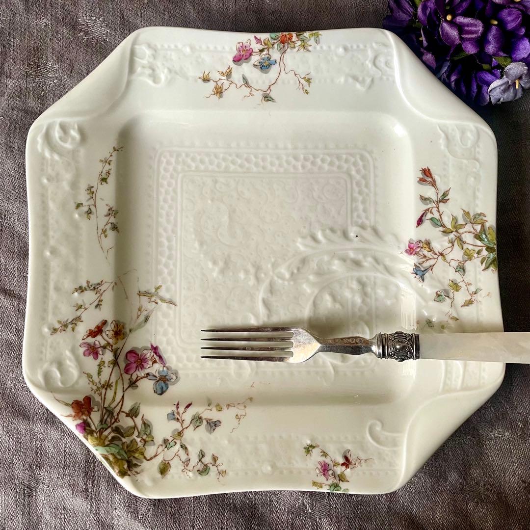 D*＊様 【希少レア美品】マジョレルナンシー×リュネヴィル隅切り角皿Bフランスア