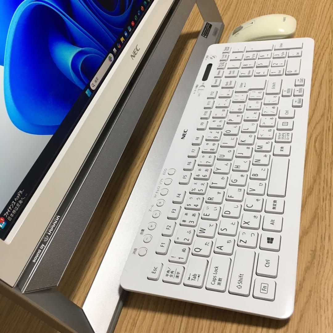 NEC 一体型 デスクトップ Win11 Office 地デジ 21.5’モニタ