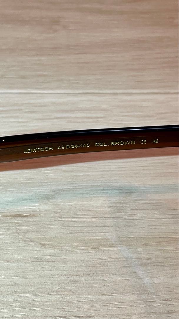 【moko】モスコット レムトッシュ 49 BROWN サングラス