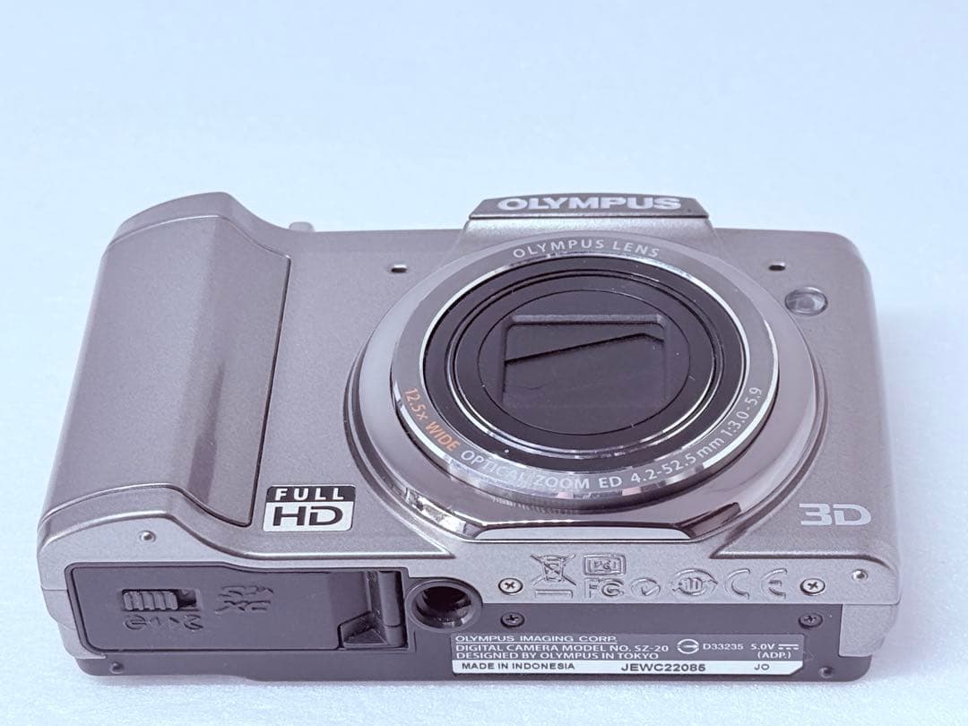 OLYMPUS SZ-20 シルバー 動作確認済 コンデジ FULL HD 3D