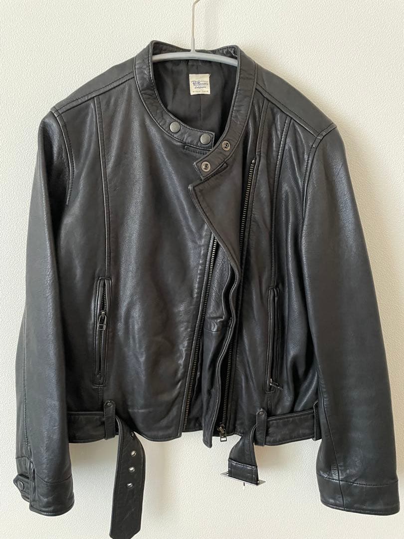 ロンハーマン　ブラック レザージャケット シングルライダース