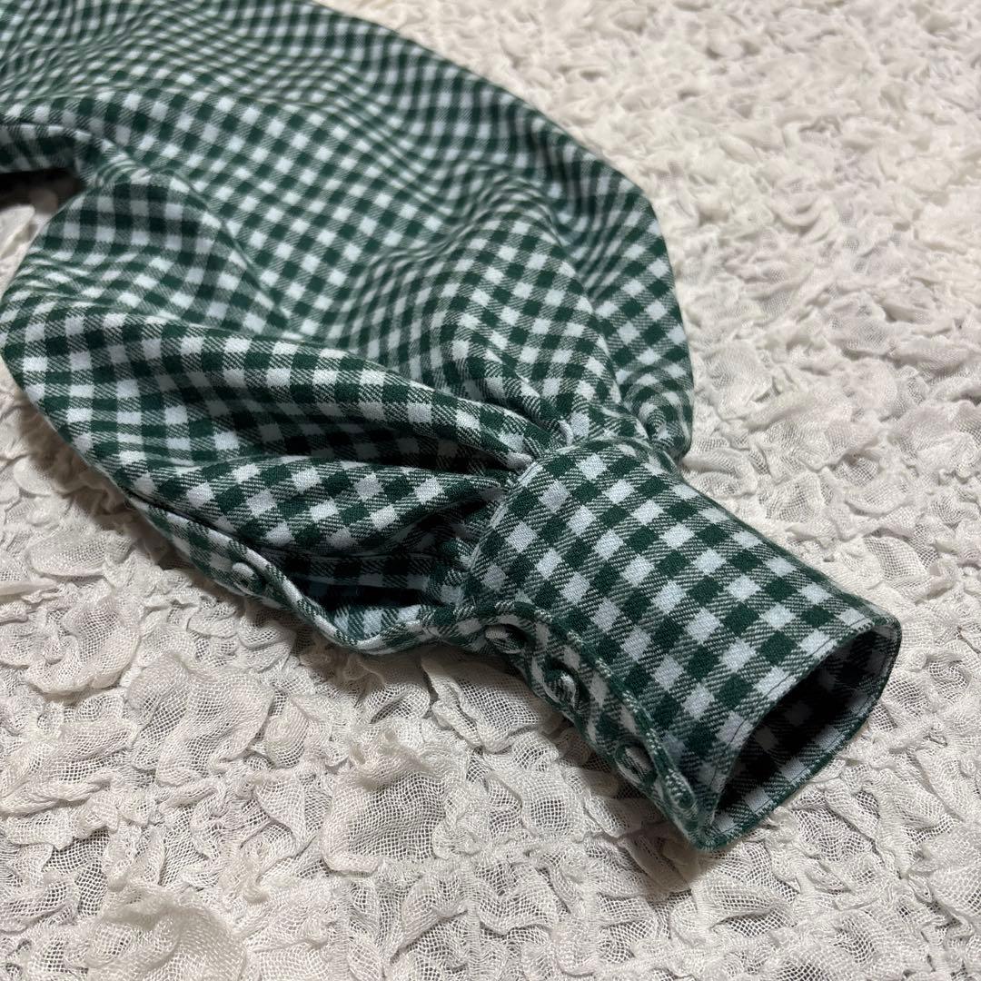 美品　SHE Tokyo カシミヤ混 ボリュームスリーブ ブラウス ボウタイ　F