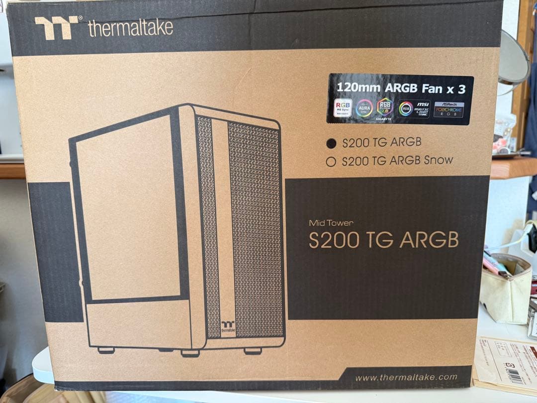 正規 PCケース 美品 Thermaltake S200 TG ARGB 送料込