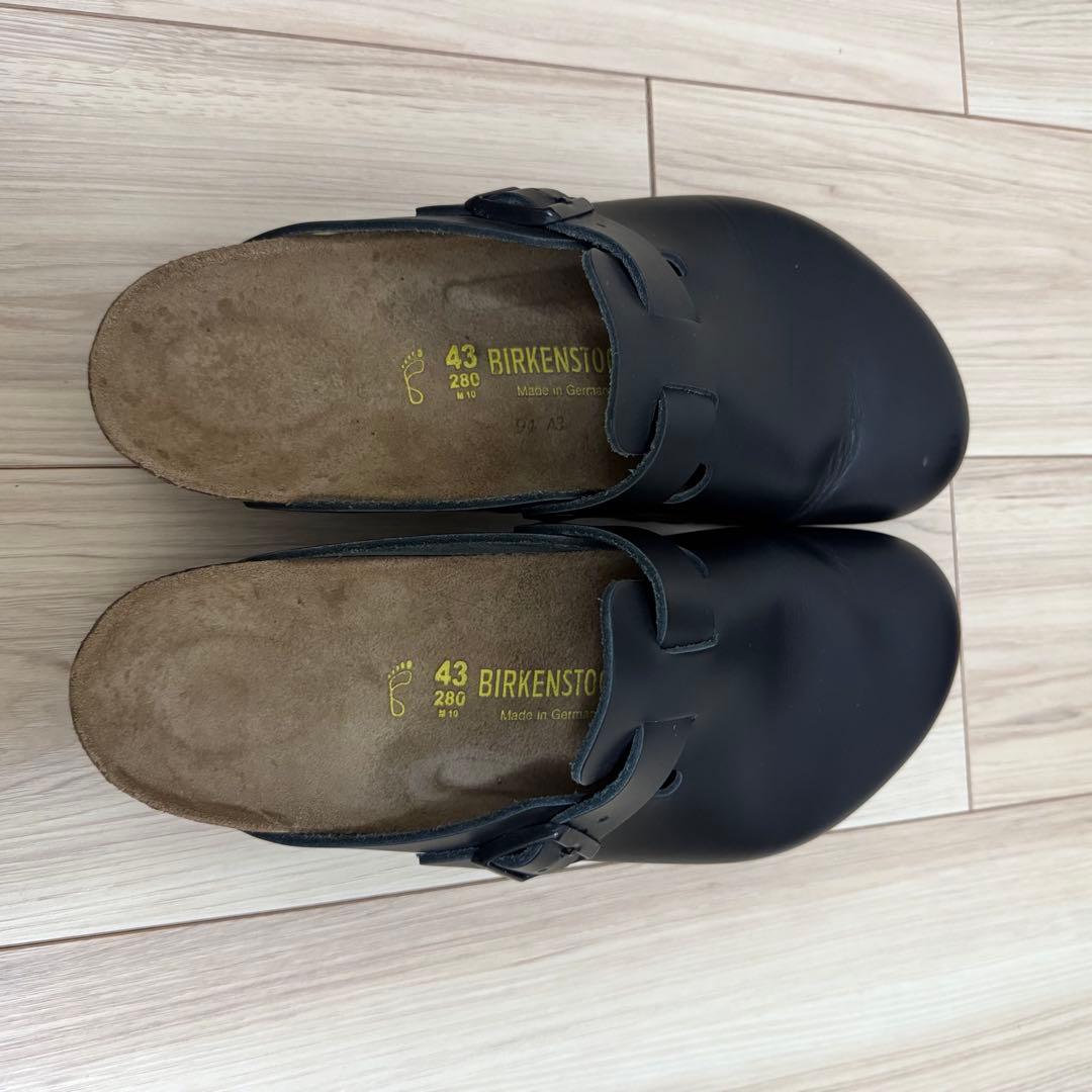 ビルケンシュトック ボストン 黒 スムースレザー 28.0 43