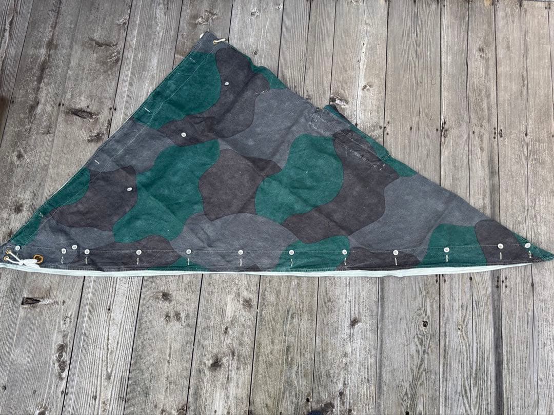 スウェーデン軍幕 USED レア ツェルトバーン 1枚 タープ ミリタリー