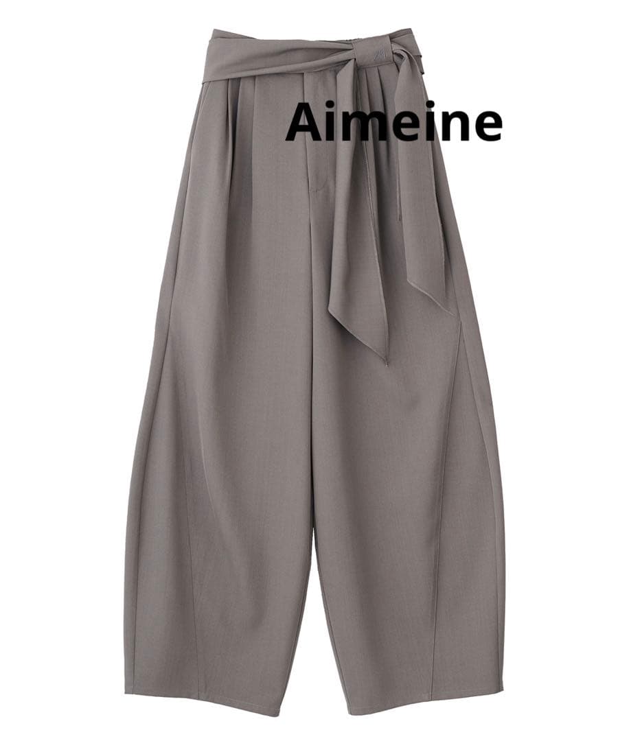 【Aimeine新品】バレルリボンパンツ