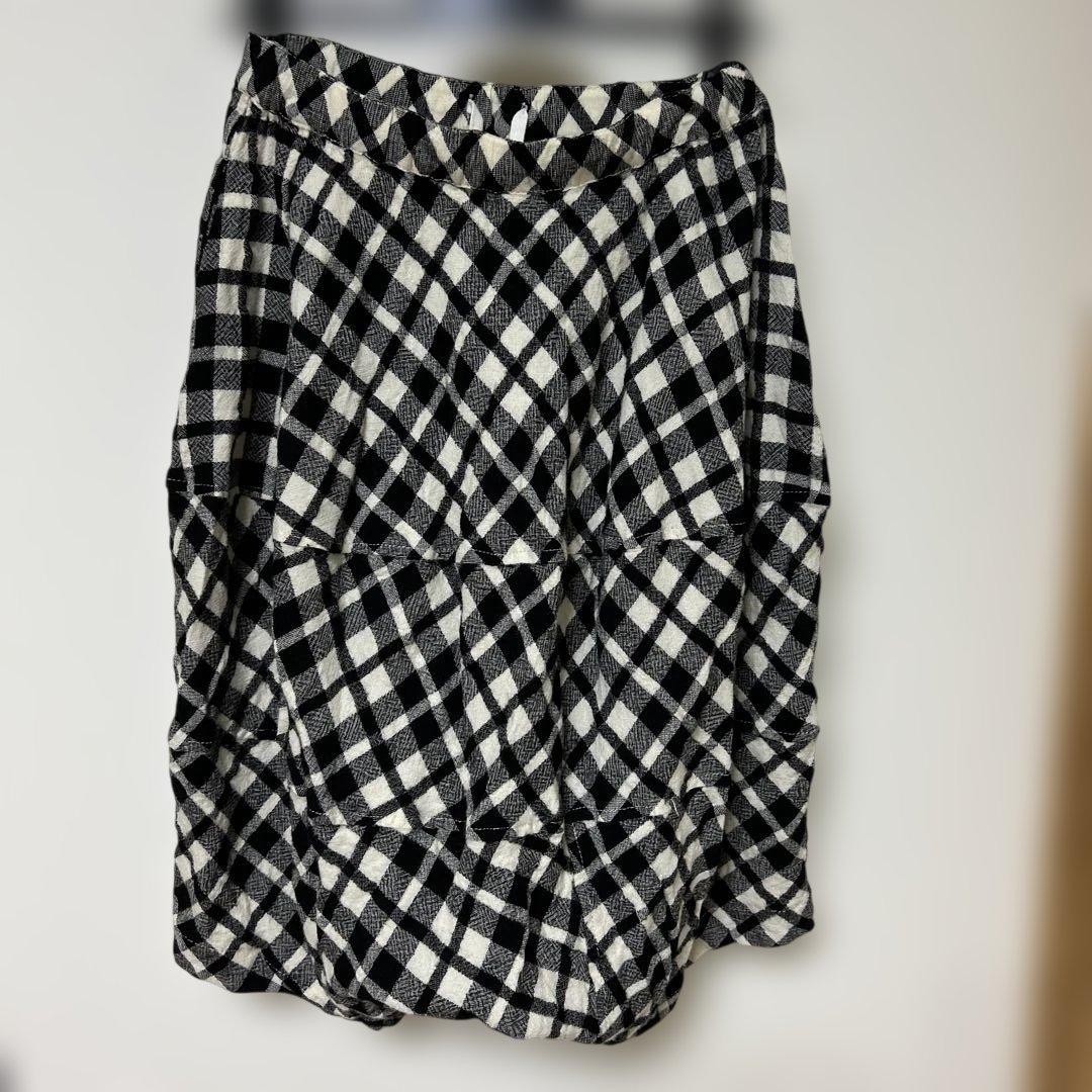 コムデギャルソン　チェック柄 サルエルパンツ