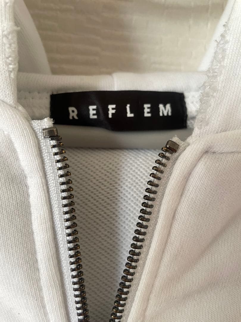REFLEM レフレム ヘビーレイヤードジップパーカー フーディ ホワイト