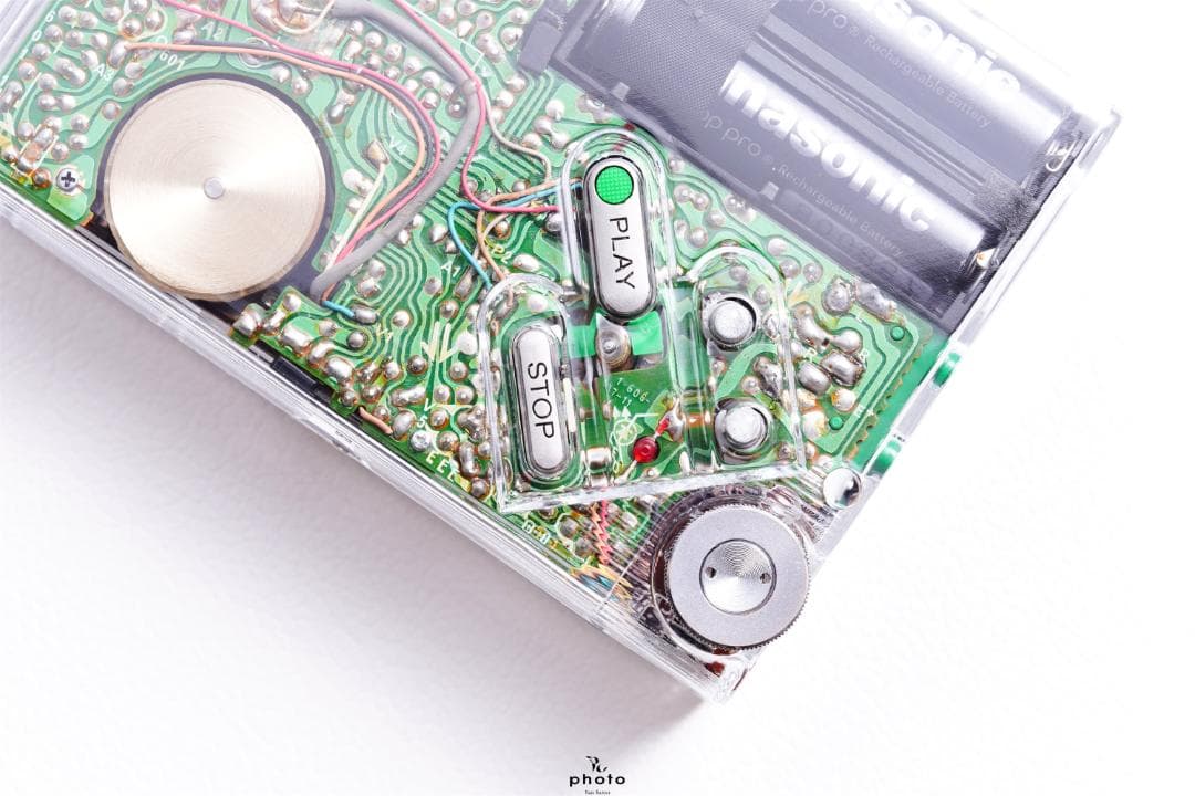 カスタマイズ品 整備済 SONY WALKMAN 透明外装 WM-2