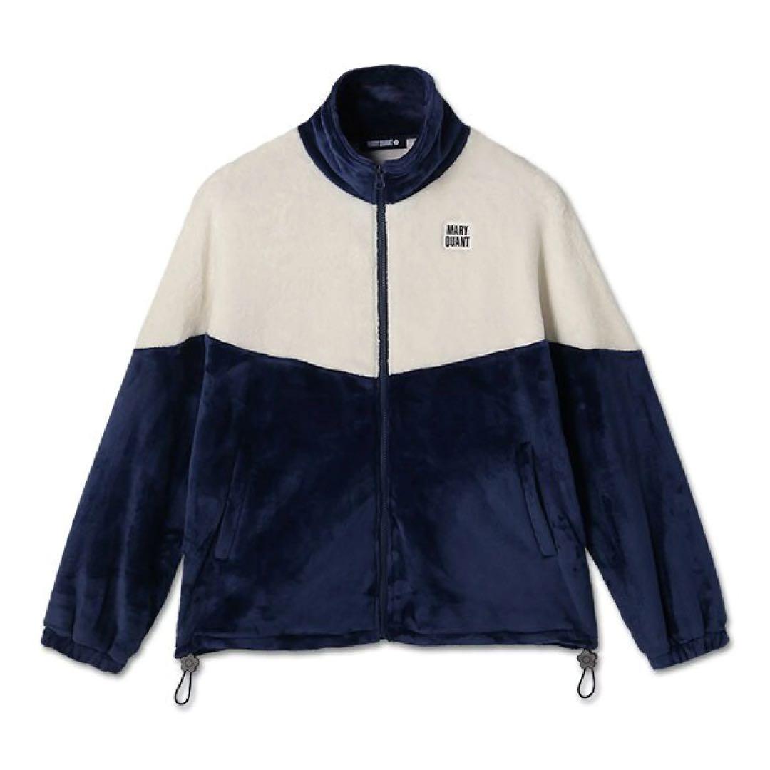 マリークワント　MARY QUANT バイカラーフリースビッグ ブルゾン