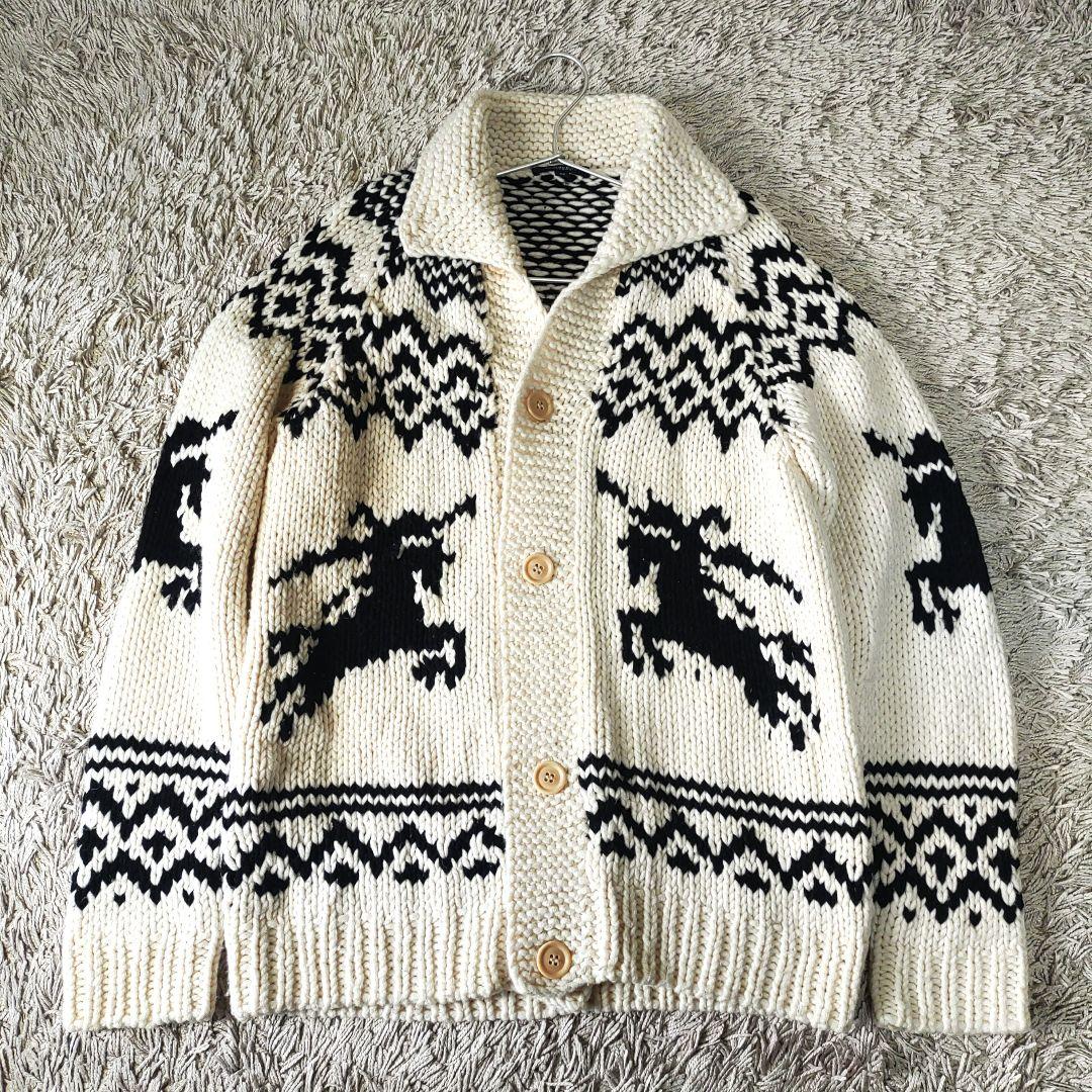 【ビッグロゴ】BURBERRY　バーバリーロンドン　カウチン　ニット