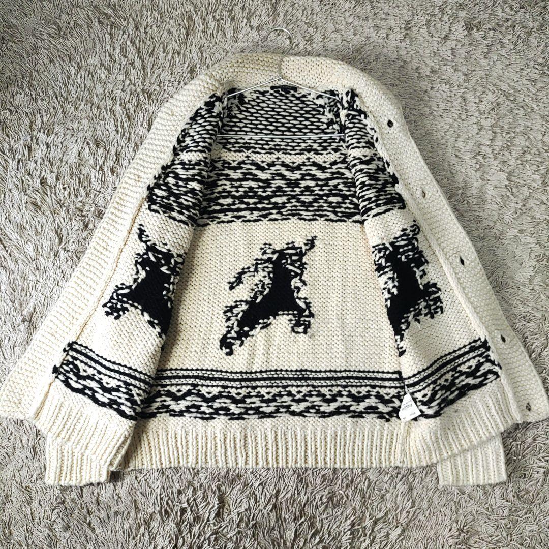 【ビッグロゴ】BURBERRY　バーバリーロンドン　カウチン　ニット