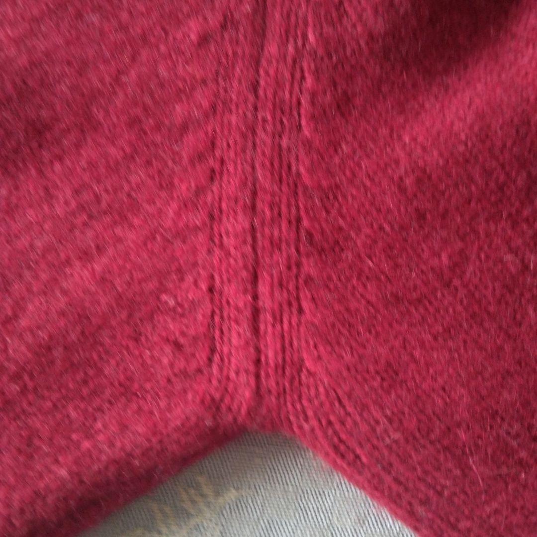 Ballantyne カシミヤ 旧タグ厚手　ワインレッド 最高級品　美品