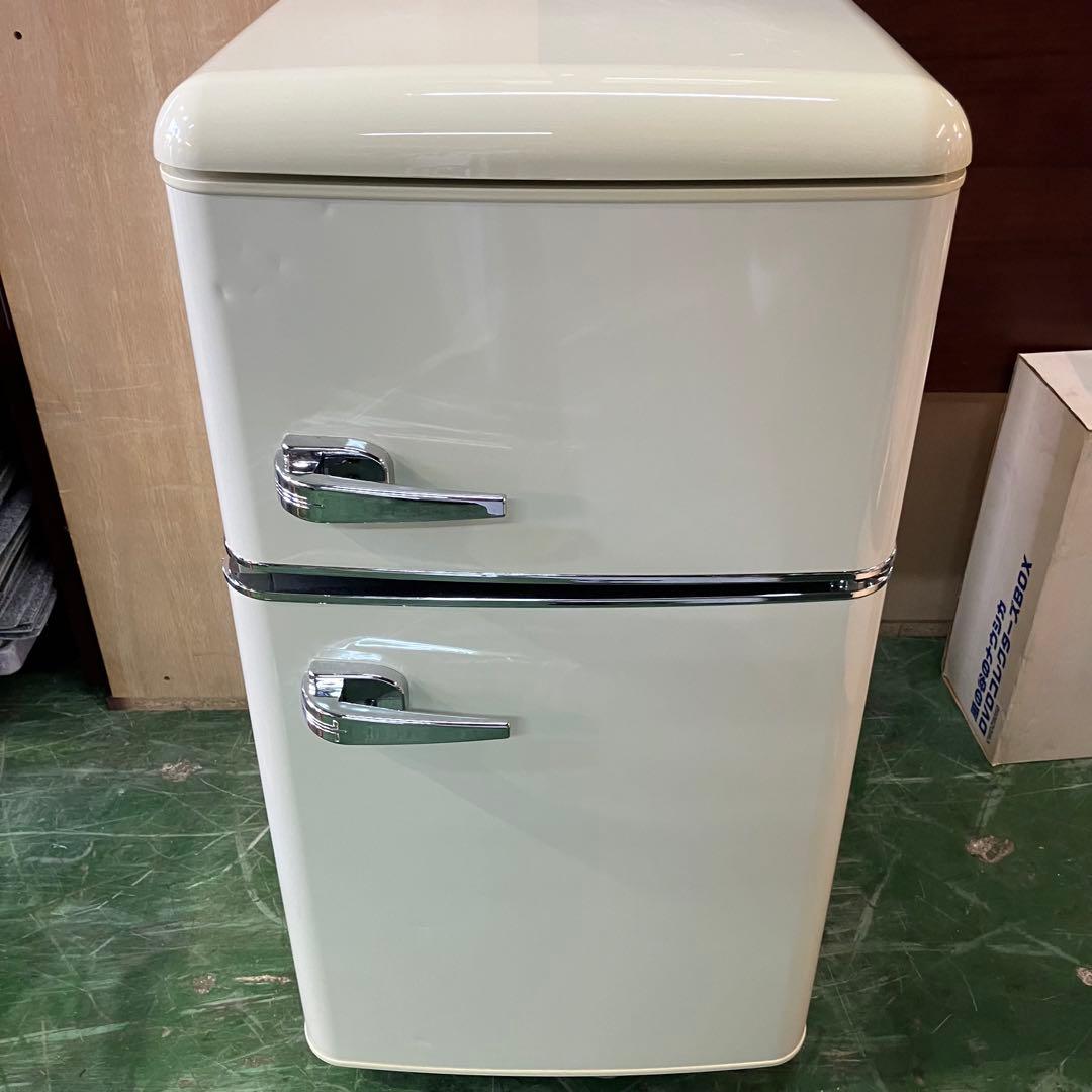 冷蔵庫 一人暮らし おしゃれ 冷凍冷蔵庫 81L ノンフロン冷凍冷蔵庫 レトロ