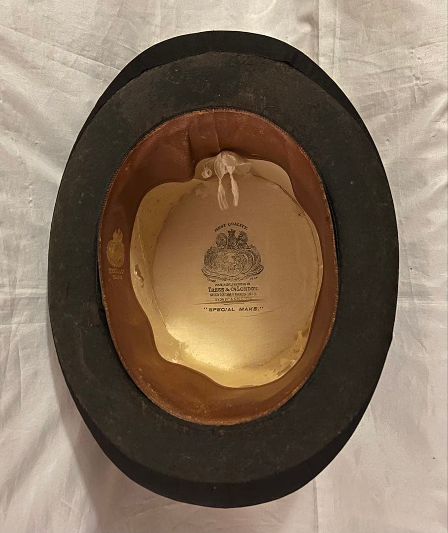 シルクハット イギリス製 ヴィンテージ ハット 美品 アンティーク