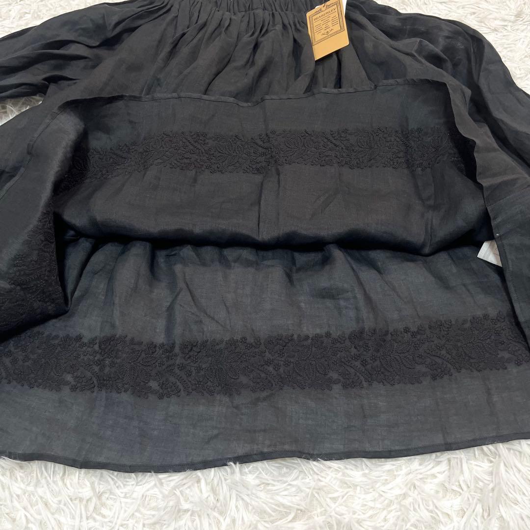 新品タグ付き✨ 25SS ビアズリー　ラミー刺繍チュニック　ブラック　トップス
