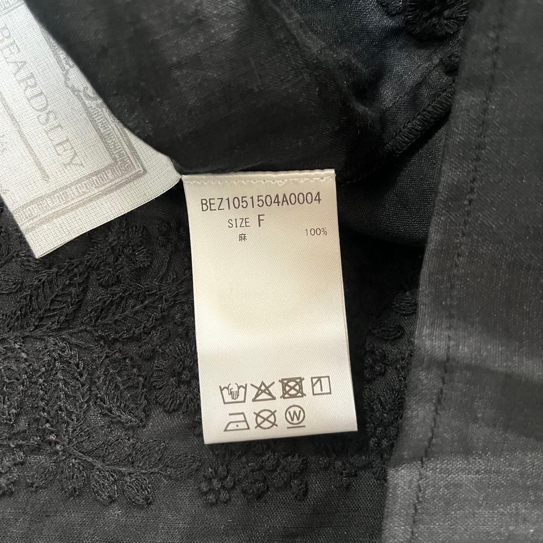 新品タグ付き✨ 25SS ビアズリー　ラミー刺繍チュニック　ブラック　トップス