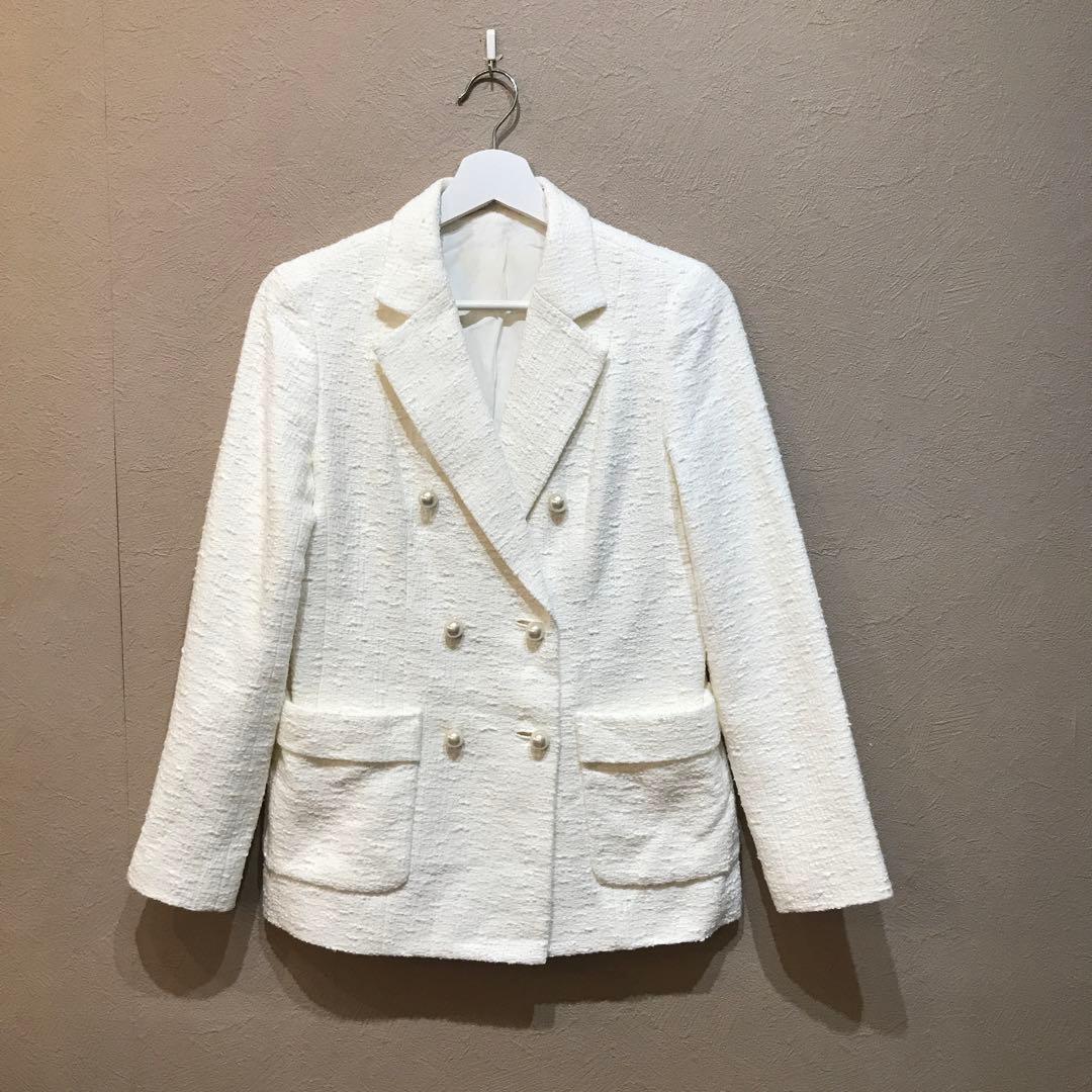 アナイ　スラブツイードダブルボタンジャケット　サイズ36