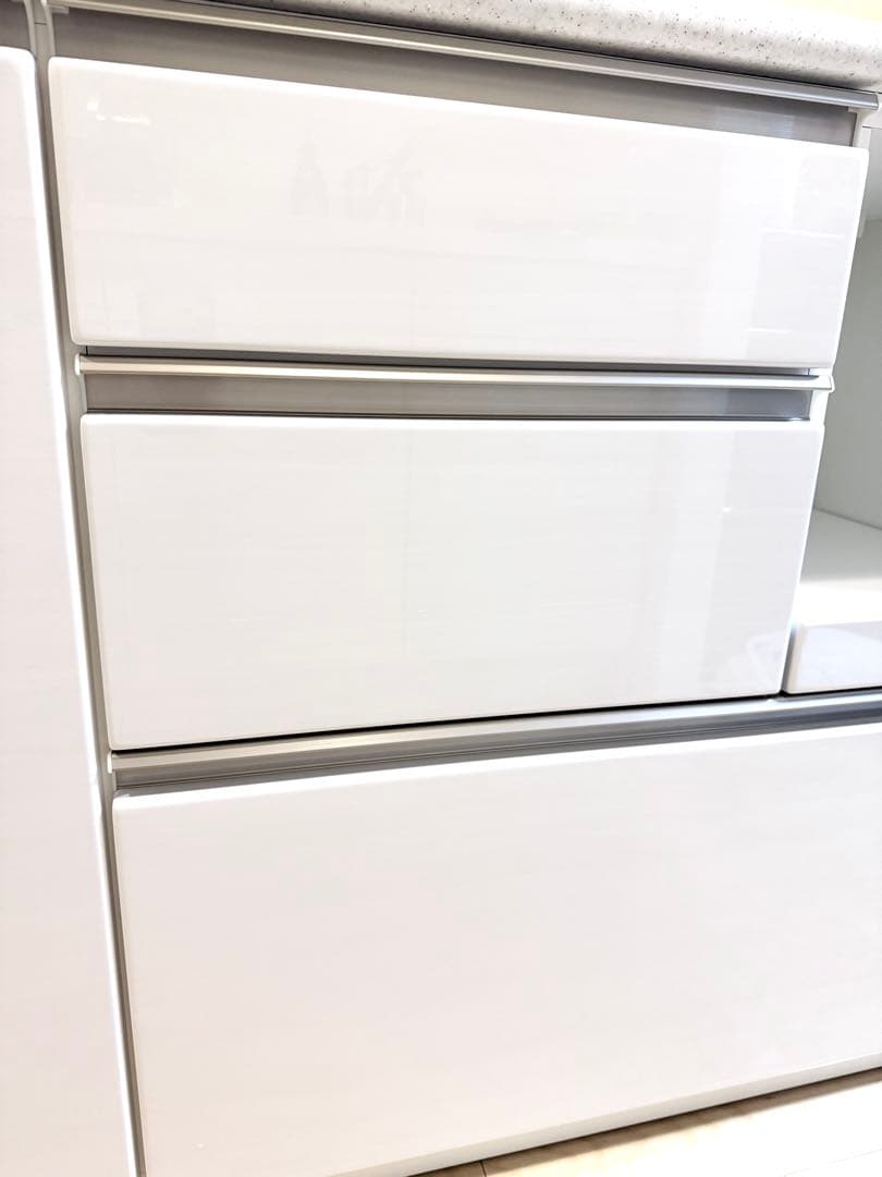 ニトリ キッチンカウンター(アルミナ2 120CT WH) コード4030914