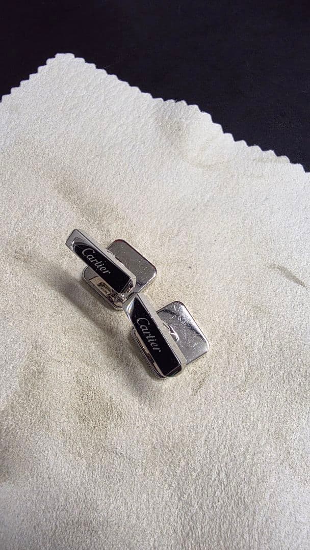 カルティエ マラカイト スクエアカフリンクス