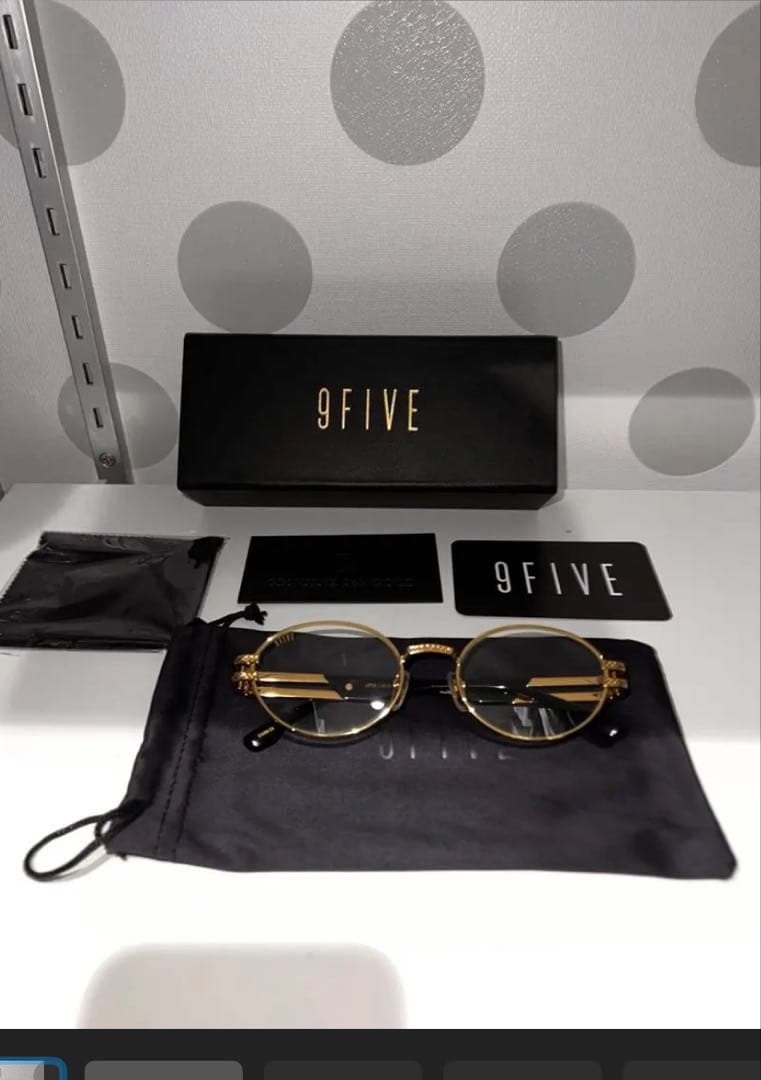 G-BULL  9FIVE ゴールド ブラック サングラス