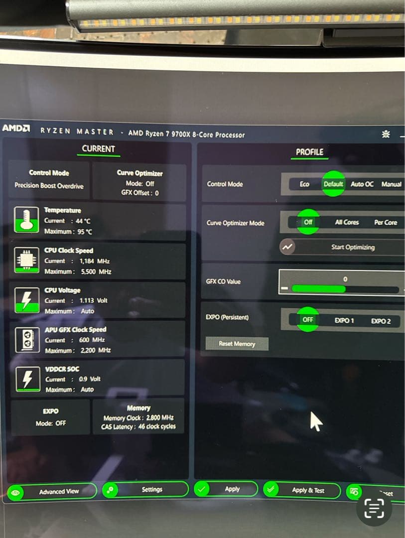 動確済　AMD Ryzen 7 9700X