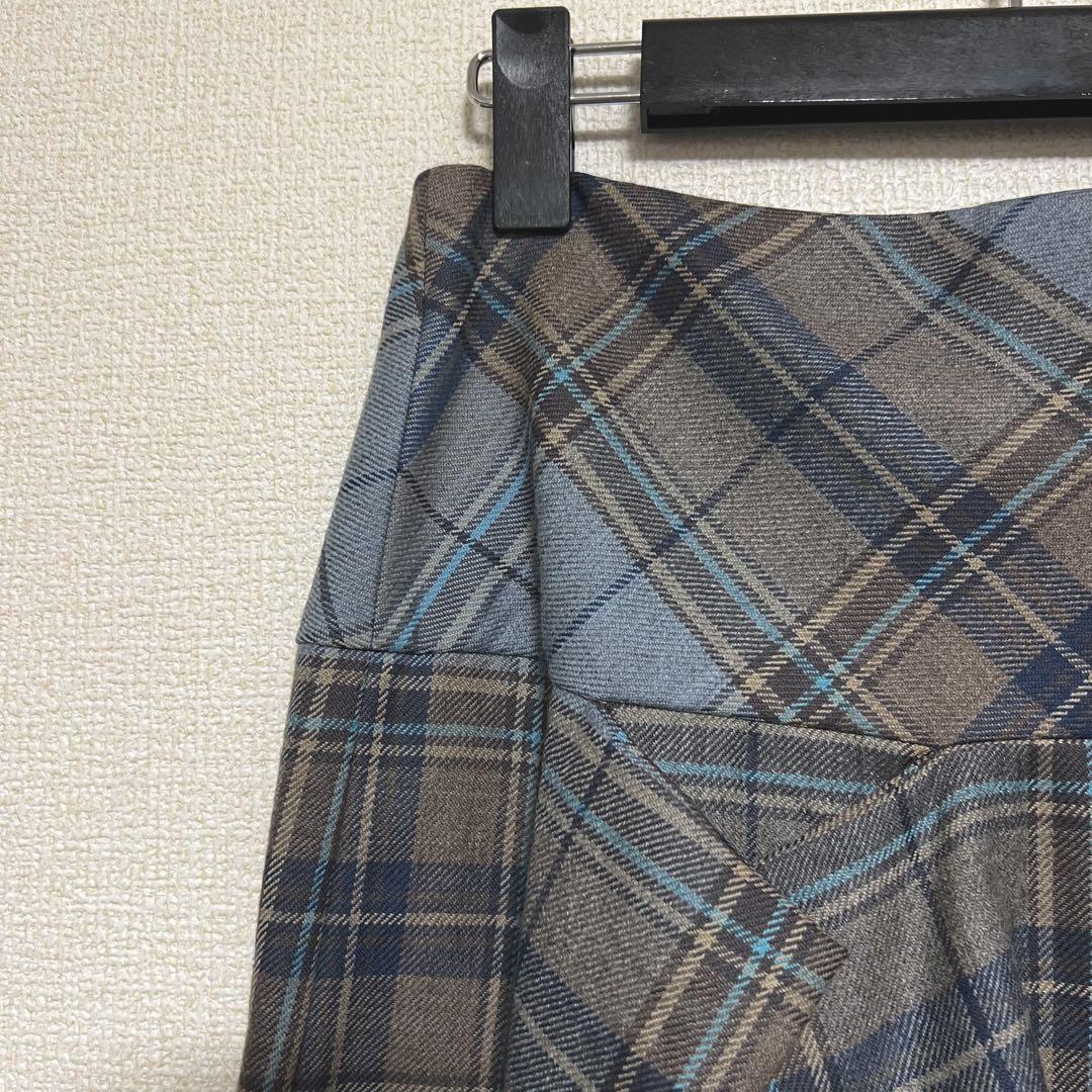 ヴィヴィアンウエストウッド チェック 変形スカート　ミニ